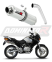 Прямоток HONDA XL 125 V VARADERO 2001 - 2006 DOMINATOR круглый