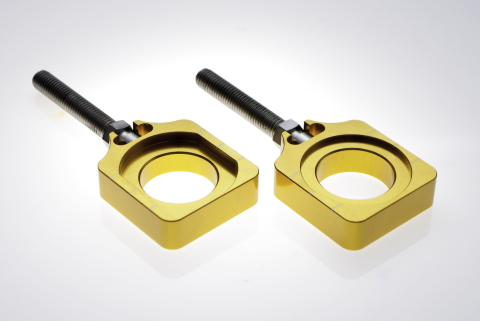 Натяжитель приводной цепи KAWASAKI KXF 250/450 '04-'14 золотой ACCEL AB25G