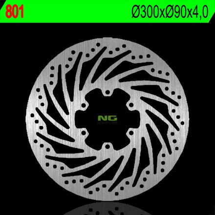 Тормозной диск NG передний  DERBI 50/80/125 (300X90X4) (6X6,5MM) NG801