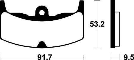 Тормозные колодки SBS 571HF 