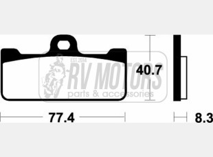 Тормозные колодки SBS 695DC