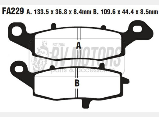 Гальмівні колодки EBC FA229V