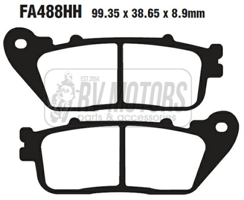 Тормозные колодки EBC FA488HH