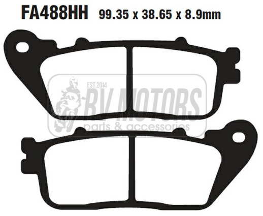 Гальмівні колодки EBC FA488HH