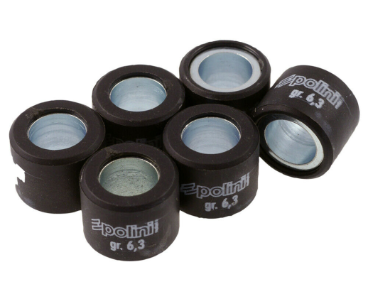 Ролики варіатора POLINI 046-91-63 16x13/6,3г 6шт червоний