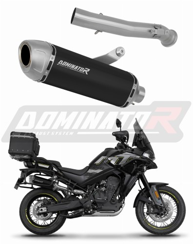 Прямоток CF MOTO 800 MT Explore / Sport / Touring 2022 - 2025 DOMINATOR S6 черный