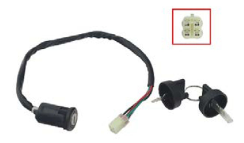 Замок зажигания HONDA TRX 450R/ER '04-'14 (OEM: 35100-HP1-003) BRONCO AT-01291