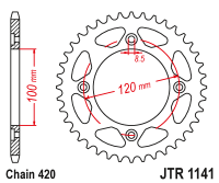 Приводная звезда JT JTR1141.60 (PBR 1141)