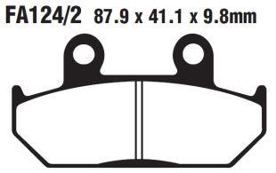 Тормозные колодки EBC FA124/2