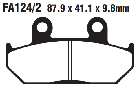 Тормозные колодки EBC FA124/2