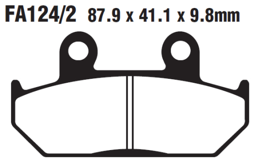 Гальмівні колодки EBC FA124/2