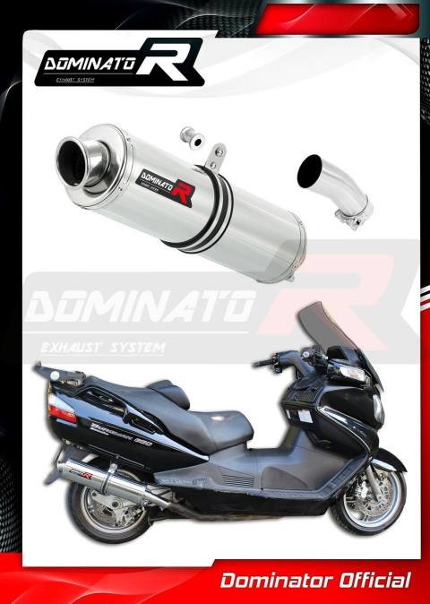 Прямоток DOMINATOR SUZUKI BURGMAN 650 - 2013 круглый
