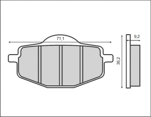 Тормозные колодки BRENTA FT 4085 (FA101)