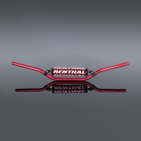 Алюминиевый руль RENTHAL 22 mm   красный  693-01-RD-01-185