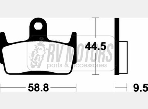 Тормозные колодки SBS 129HF