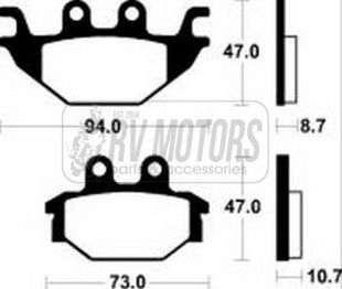 Тормозные колодки SBS 810SI