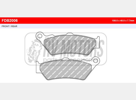 Гальмівні колодки FERODO FDB2006P