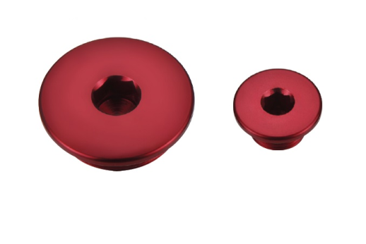 Комплект сервісних пробок HONDA CRF 250R &#39;10-&#39;16, CRF 450R &#39;02-&#39;16, CRF 250X &#39;10-&#39;16, CRF 450X &#39;05-&#39;15 ACCEL ENP02RD червоний