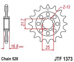 Приводная звезда JT JTF1373.17 (PBR 2042)