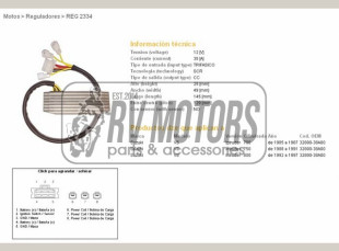 Регулятор напряжения SUZUKI VS 700 85-87, VS 750 88-91, VS 800 92-97 INTRUDER DZE ELEKTRYKA 2334-01