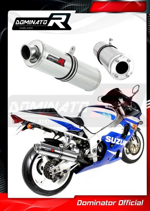 Прямоток DOMINATOR SUZUKI GSXR 750 K1-K5 2001 - 2005 круглый