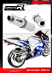 Прямоток DOMINATOR SUZUKI GSXR 750 K1-K5 2001 - 2005 круглый