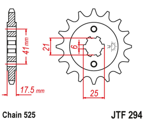 Приводная звезда HONDA XBR 500 '87-'91 JT JTF294.14