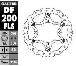 Гальмівний диск GALFER плаваючий 270MM KAWASAKI KXF 250/450 &#39;06-, KLX 450 &#39;07- DF200FLS
