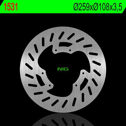 Гальмівний диск NG передній YAMAHA DT 50LC/X/SM, XT 125 X 07-11 (259X108X3,5MM) (6X6,5MM) NG1531