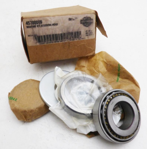 Подшипник рулевой колонки 1шт + 2 пыльника Harley Davidson 45700009 FAG L30206-A + R30206-A
