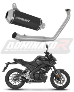 Полная система выхлопа Yamaha MT 125 2020 DOMINATOR овальный G2 черный