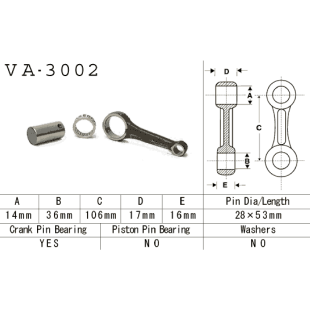 Шатун VESRAH VA-3002