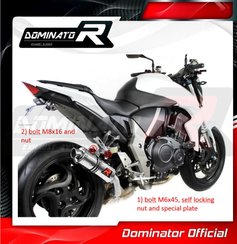 Прямоток DOMINATOR HONDA CB 1000 R GP 1 2008 - 2017