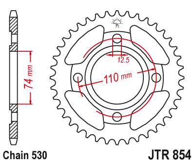Приводная звезда JT JTR854.37 (PBR 854) 