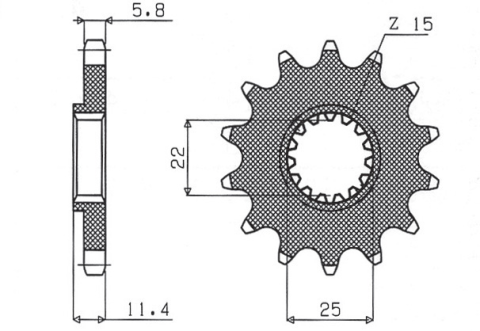Приводная звезда KTM LC4 400/600/620/640/690 SUNSTAR SUN36016 (JTF1902.16)