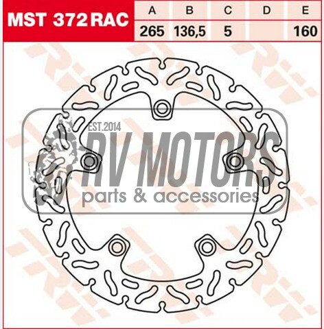Гальмівний диск TRW Lucas MST372RAC