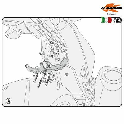 Адаптер для установки боковых креплений кофра Kappa TE4108K без центрального стеллажа 4108KIT