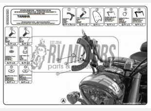 Крепление ветрового стекла Kappa Yamaha XVS 950A AS103A2