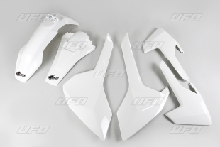 Комплект пластика UFO HUSQVARNA TE/TX 125/250/300 '17-19, FE 250/350/450/501 '17-19 (белый) (HU618E041) HUKIT618041