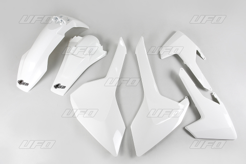 Комплект пластика UFO HUSQVARNA TE/TX 125/250/300 '17-19, FE 250/350/450/501 '17-19 (белый) (HU618E041) HUKIT618041