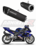 Прямоток Honda CBR 954 2002 - 2003 DOMINATOR HP6 черный