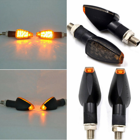 Светодиодные повороты Classic 14 чёрные