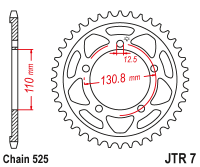 Приводная звезда JT JTR7.45 (PBR 4585)