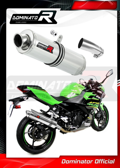 Прямоток DOMINATOR KAWASAKI EX400 NINJA 400 SE 2018 - 2019 круглый