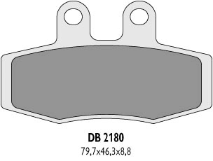 Колодки гальмові DELTA BRAKING DB2180MX-D 