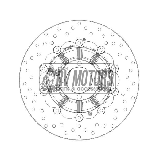 Гальмівний диск BREMBO BRM 78B40892