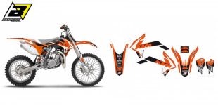 Комплект наклеек KTM SX 85 '13-'17 BLACKBIRD DREAM 4 E2539N