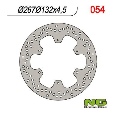 Тормозной диск NG передний YAMAHA XT 600 '85-'94 (267X132X4,5) NG054