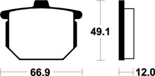 Тормозные колодки SBS 508HF