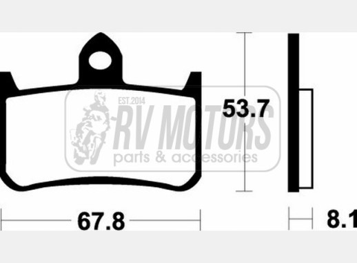 Гальмівні колодки SBS 622HS